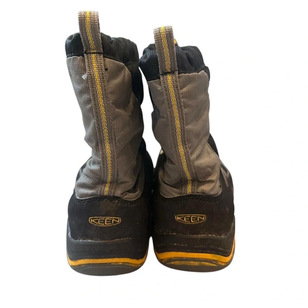 KEEN Winterport II WP Boot Black Yellow Youth Size‎ 5